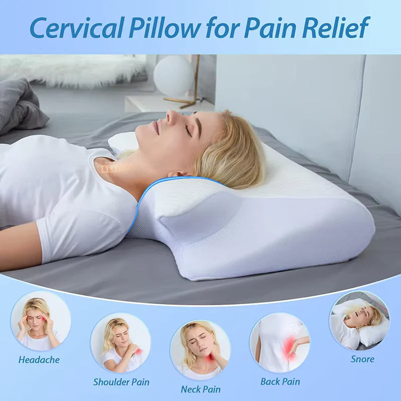 Wellsphere™ 2 in 1 Ergonomic Contour Orthopedic Pillow for Neck Pain