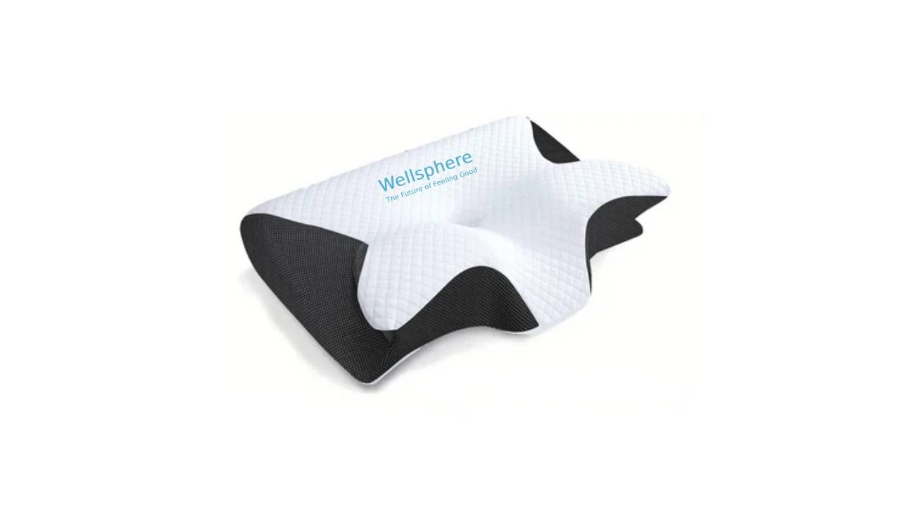 Wellsphere™ 2 in 1 Ergonomic Contour Orthopedic Pillow for Neck Pain