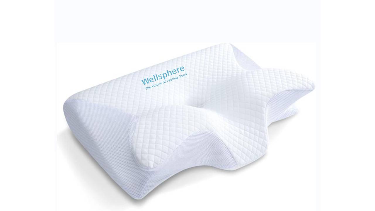 Wellsphere™ 2 in 1 Ergonomic Contour Orthopedic Pillow for Neck Pain