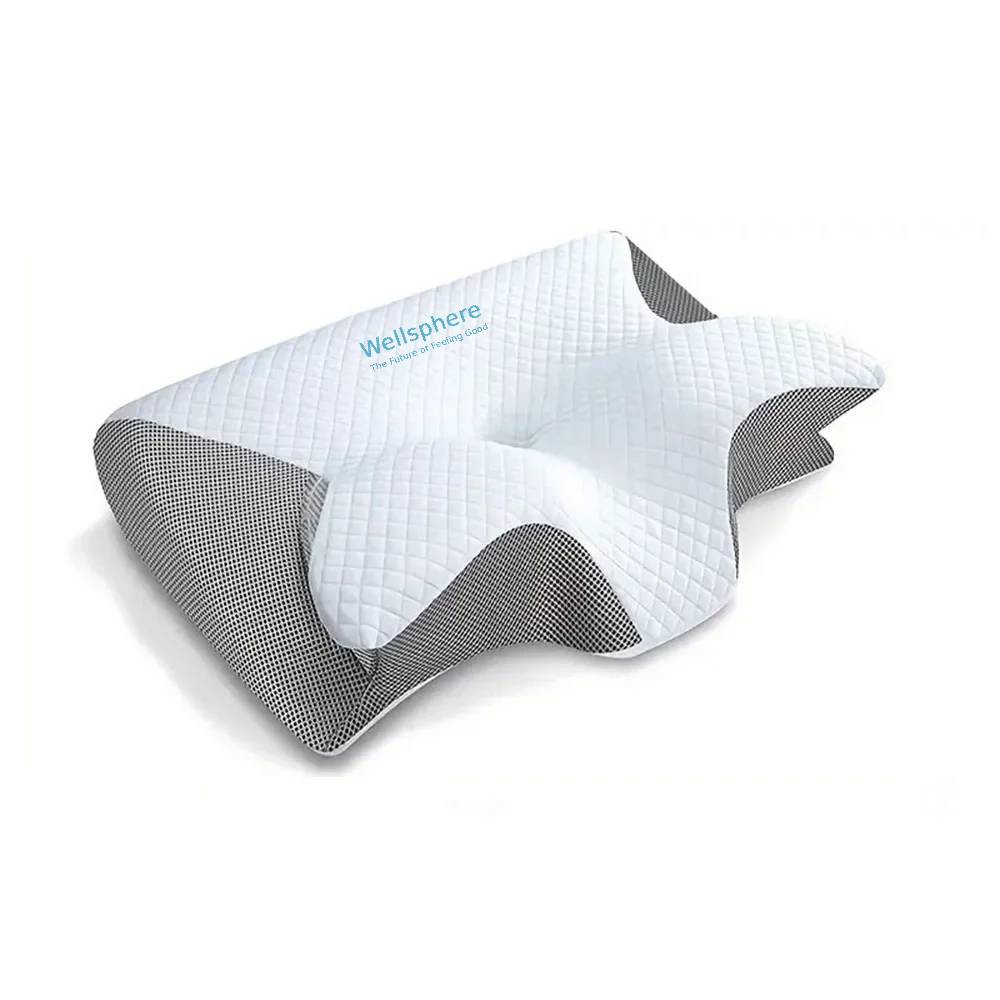 Wellsphere™ 2 in 1 Ergonomic Contour Orthopedic Pillow for Neck Pain